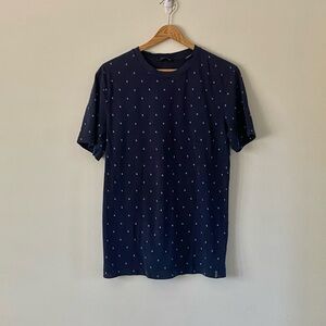 Scorch and Soda Navy polka dot Men's Tee